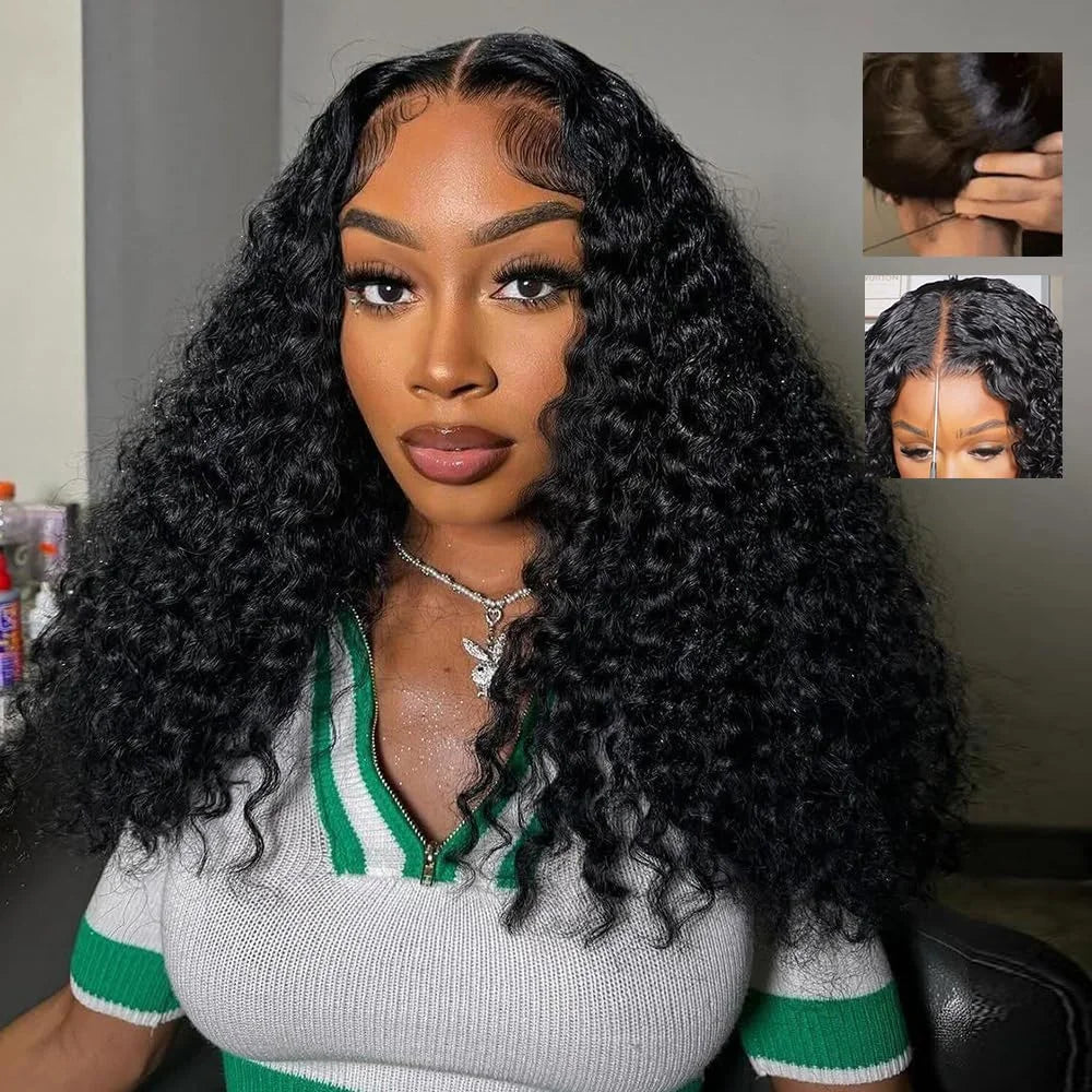 Burmese Curly 7x6 Transparent Lace Front Wig Vietnamese Raw Hair  Human Hair Wigs Bouncy Curly Deep Curly lace Frontal Wig