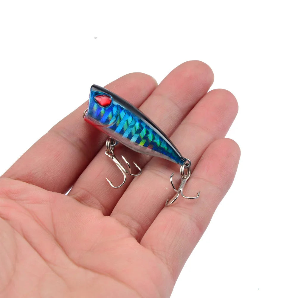 Mini Topwater Popper Lure, 4cm - Fishing Hooks from Linloft.