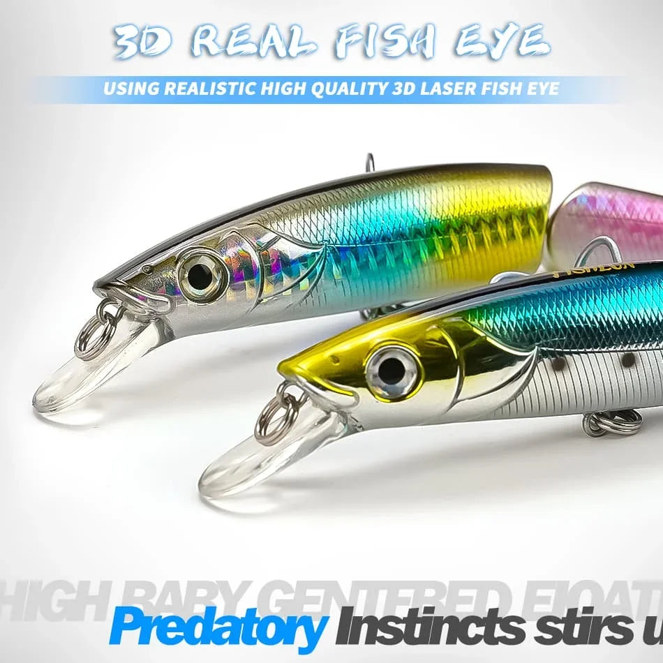 120mm 22g MOOKZZ Best Price Floating Two sections Jerking bait  Fishing Lures Artificial Baits tackles