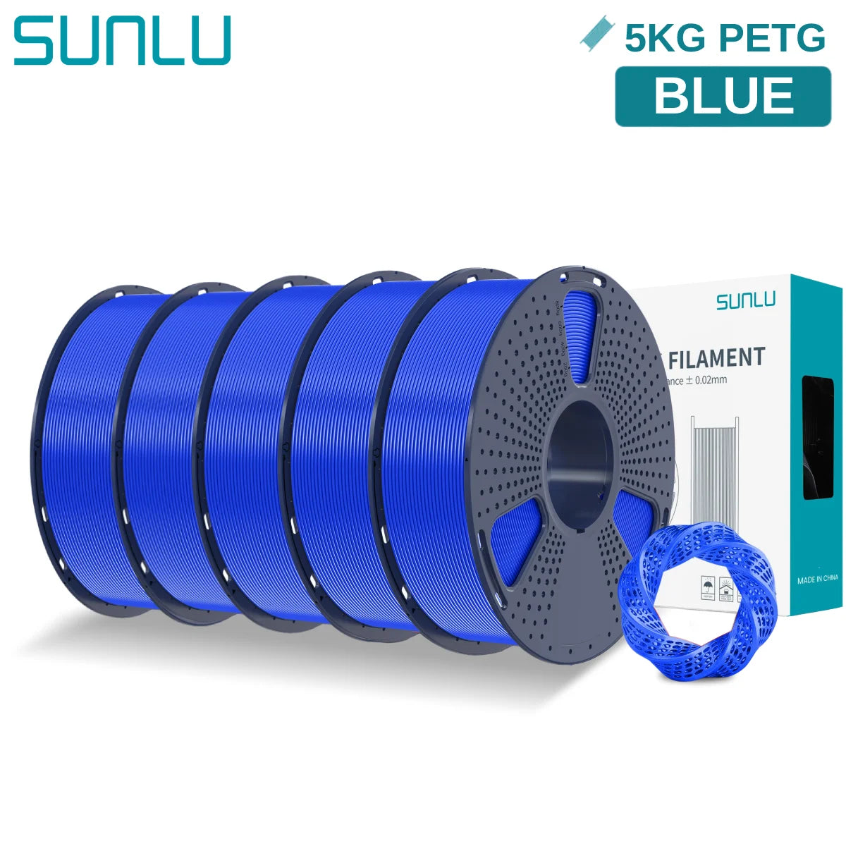 PETG 3D Printer Filament, 1.75mm 5kg - 3D Printing Accessories from Linloft.