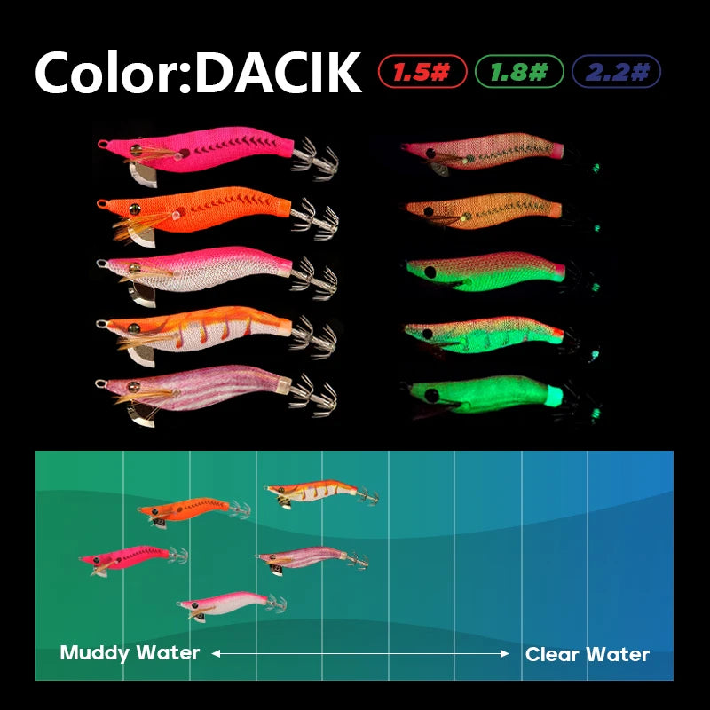 Luminous Mini Squid Jig - Fishing Tackle from Linloft.