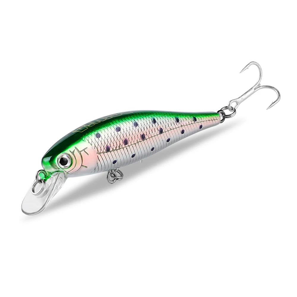 ASINIA-JACK Minnow Fishing Lures, 65mm, 6g Floating Swimming, High Quality Hard Baits, Noise System, Wobblers for Bass and Pike - Fishing Tackle from Linloft.