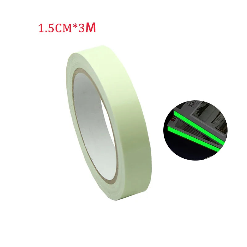 Glow in The Dark Tape Self Adhesive Green Luminous Tape for Fishing Rod Safety Warning Stickers Night Fishing Tool