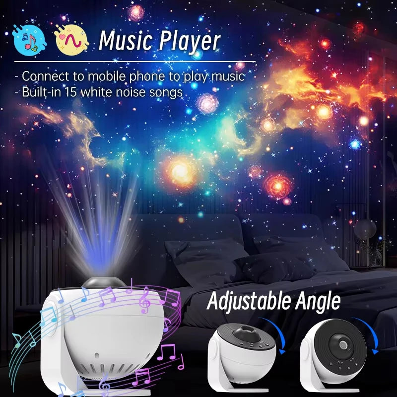 Galaxy Projector Star Projector Planetarium Starry Sky Night Light for Kids Adults Space Ceiling Projectors for Home Decor Chris - Home Lighting from Linloft.