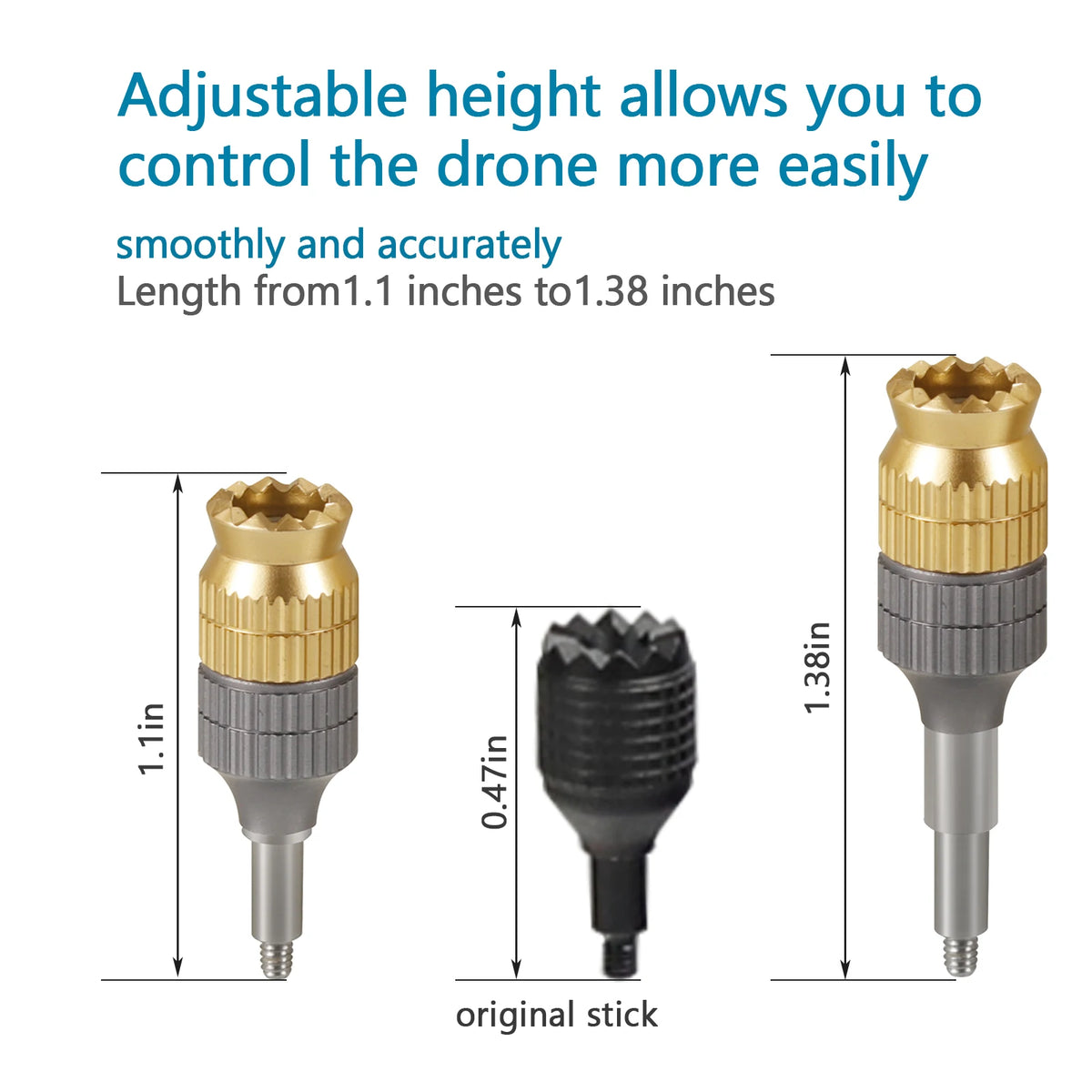 Extended Joystick Sticks For DJI Avata 2/FPV Controller 2 3 Aluminum Alloy Sticks Rocker for DJI Mavic 3 RC Pro Drone Accessorie