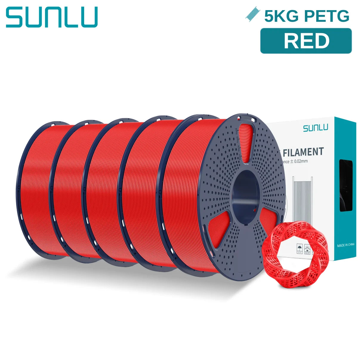 PETG 3D Printer Filament, 1.75mm 5kg - 3D Printing Accessories from Linloft.