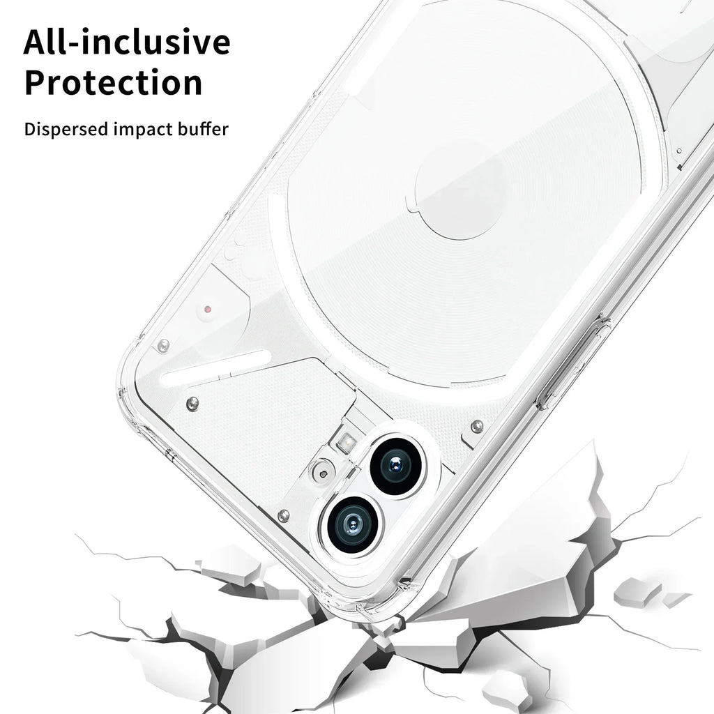Airbag Case for Nothing Phone 1 2 2A (1) (2) One Two Phone1 Phone2 Soft Clear Coque Silicone Shockproof Thin Protect Cover Funda