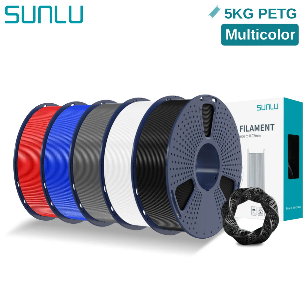 PETG 3D Printer Filament, 1.75mm 5kg - 3D Printing Accessories from Linloft.