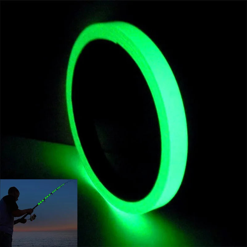 Glow in The Dark Tape Self Adhesive Green Luminous Tape for Fishing Rod Safety Warning Stickers Night Fishing Tool