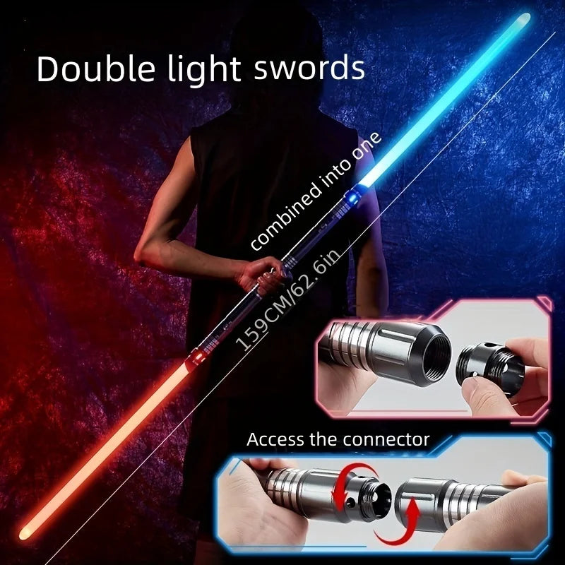 Gravity-Sensing Light-Up Saber Sword - Seasonal & Holiday from Linloft.