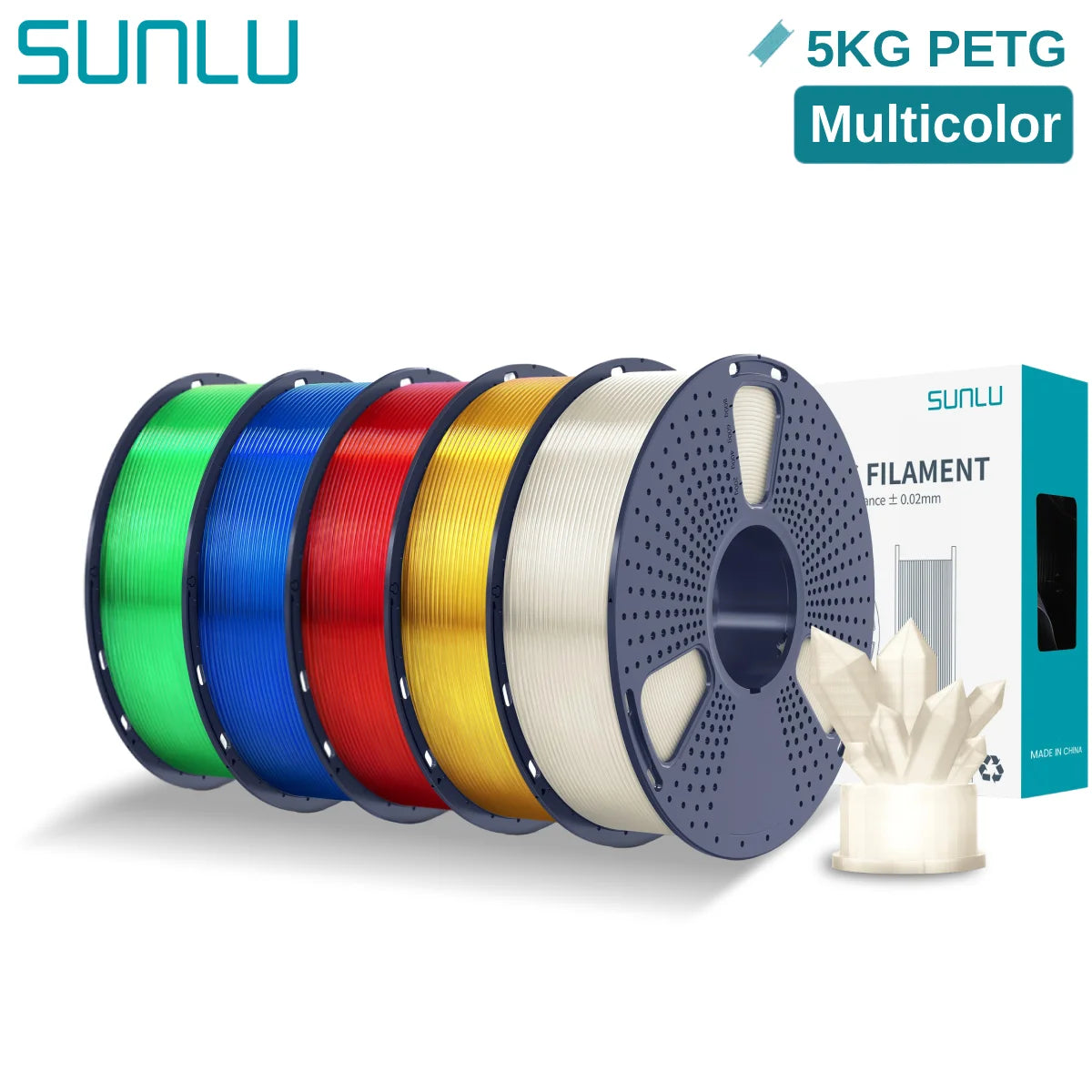 PETG 3D Printer Filament, 1.75mm 5kg - 3D Printing Accessories from Linloft.