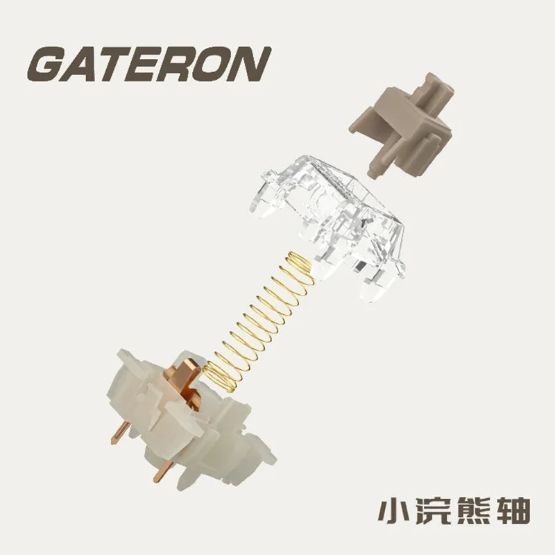 Gateron Baby Kangaroo Racoon 2.0 Switch Tactile Linear 5pin Mechanical Keyboard Switchs RGB Pre-lubed Custom Gaming Keyboard Kit