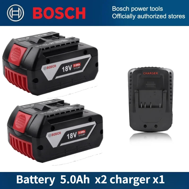 Original Bosch 18V 6.0Ah Lightweight Compact Genuine Battery, Perfect for DIY Home Repair, Fits BAT609G BAT610G GSR18V-LI Tools