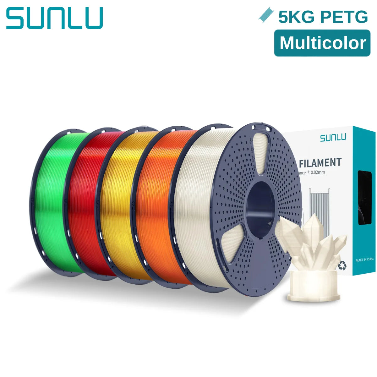 PETG 3D Printer Filament, 1.75mm 5kg - 3D Printing Accessories from Linloft.