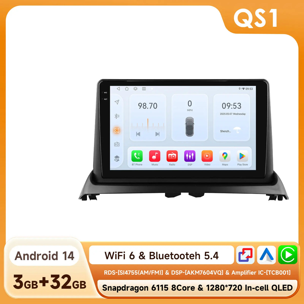 Hizpo 6115 Wireless CarPlay Autoradio for Renault Clio 2 2000-2012 Car GPS Radio Multimedia 2 Din Android 4G AI Voice 360 Camera - Fishing Tackle from Linloft.