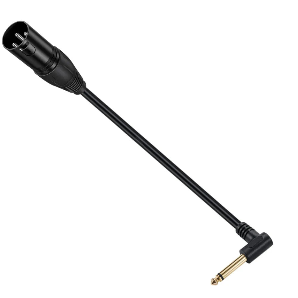 Right-Angle 1/4 Inch TRS to XLR Cable - Electronics & Accessories from Linloft.