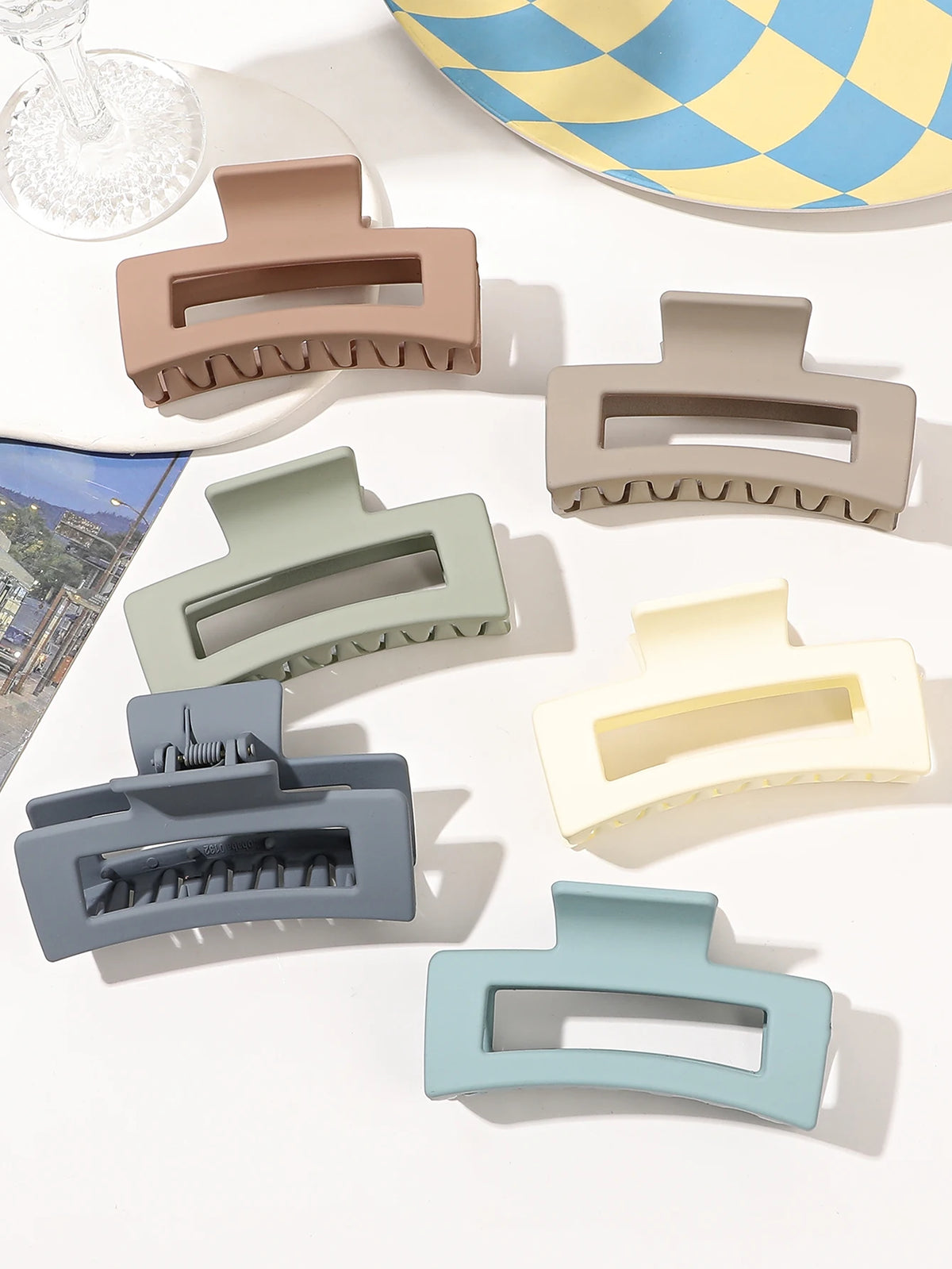 Hair Claw Clips 7pcs Matte