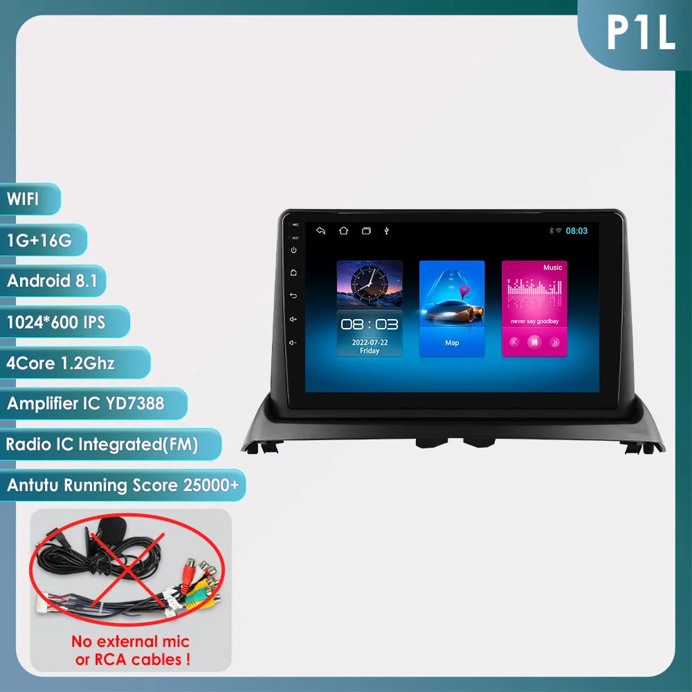 Hizpo 6115 Wireless CarPlay Autoradio for Renault Clio 2 2000-2012 Car GPS Radio Multimedia 2 Din Android 4G AI Voice 360 Camera - Fishing Tackle from Linloft.