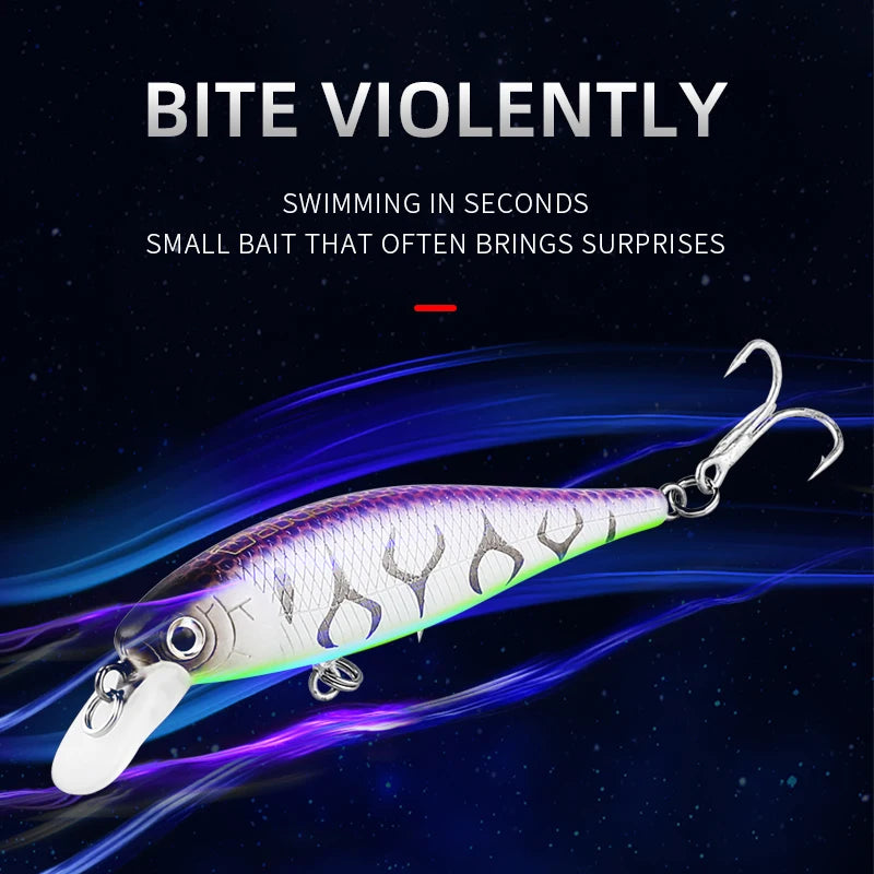 ASINIA-JACK Minnow Fishing Lures, 65mm, 6g Floating Swimming, High Quality Hard Baits, Noise System, Wobblers for Bass and Pike - Fishing Tackle from Linloft.