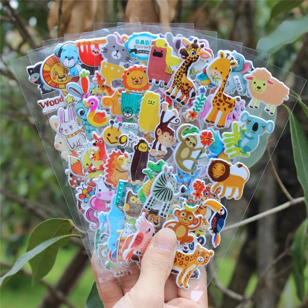 Puffy 3D Stickers for Kids 20 Sheets