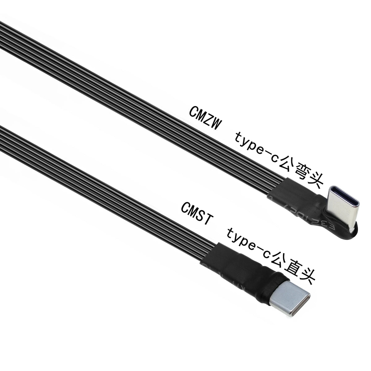 20CM 30CM 10CM 5CM USB 2.0 Type-C Flat Cable Extension FPC Cable USB 2.0 USB-C 90° Up/Down Angled Plug 5CM-1M - Electronics & Accessories from Linloft.