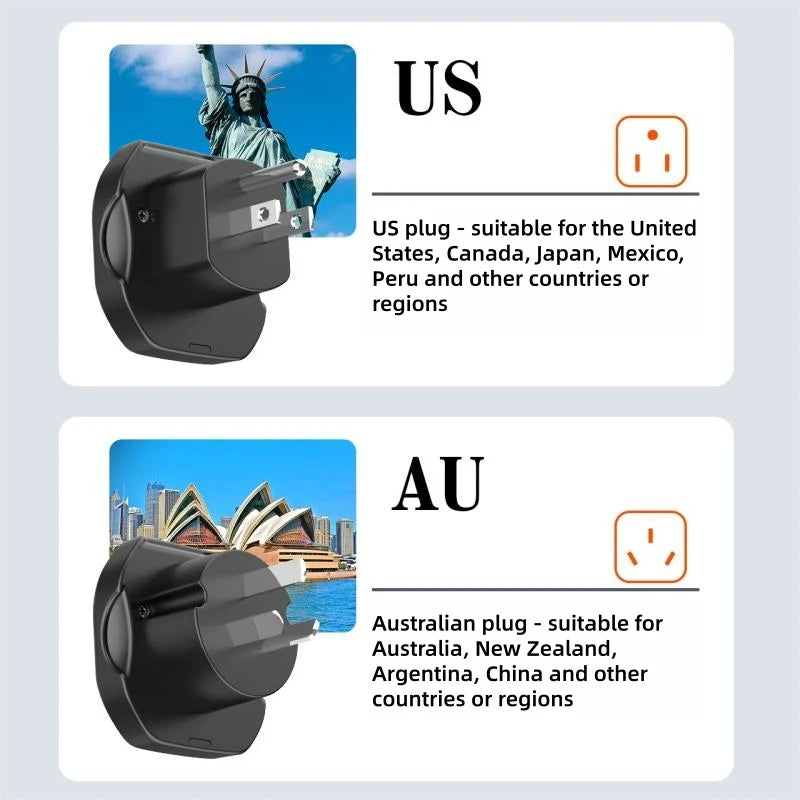 LDNIO UK EU US AU All In One Worldwide Power Socket Travel Converter Universal Travel Adapter 2500W Multi Plug Australian CN KR - Electronics & Accessories from Linloft.