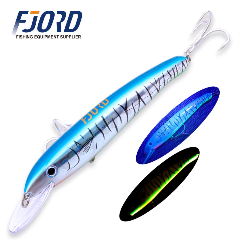190mm Floating Trolling Minnow Lure - Fishing Tackle from Linloft.