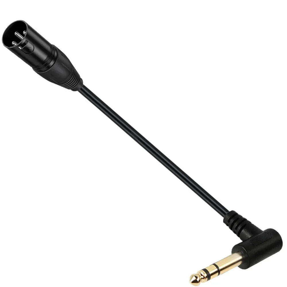 Right-Angle 1/4 Inch TRS to XLR Cable - Electronics & Accessories from Linloft.
