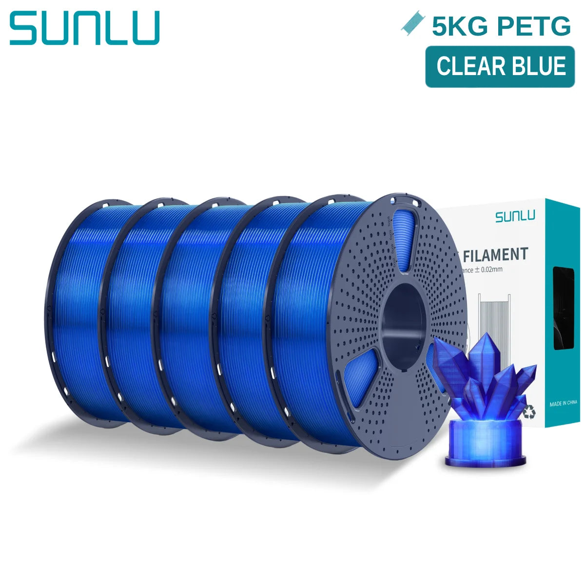 PETG 3D Printer Filament, 1.75mm 5kg - 3D Printing Accessories from Linloft.