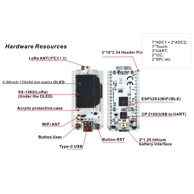 Heltec WiFi LoRa 32 V3 Dev Board - Electronics & Accessories from Linloft.