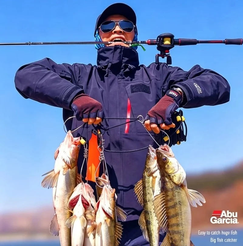 New Abu Garcia Fishing Reel Max Drag 18kg Long Cast 7.2:1 3+1BB Fresh Saltwater Design Baitcasting Fishing Pole