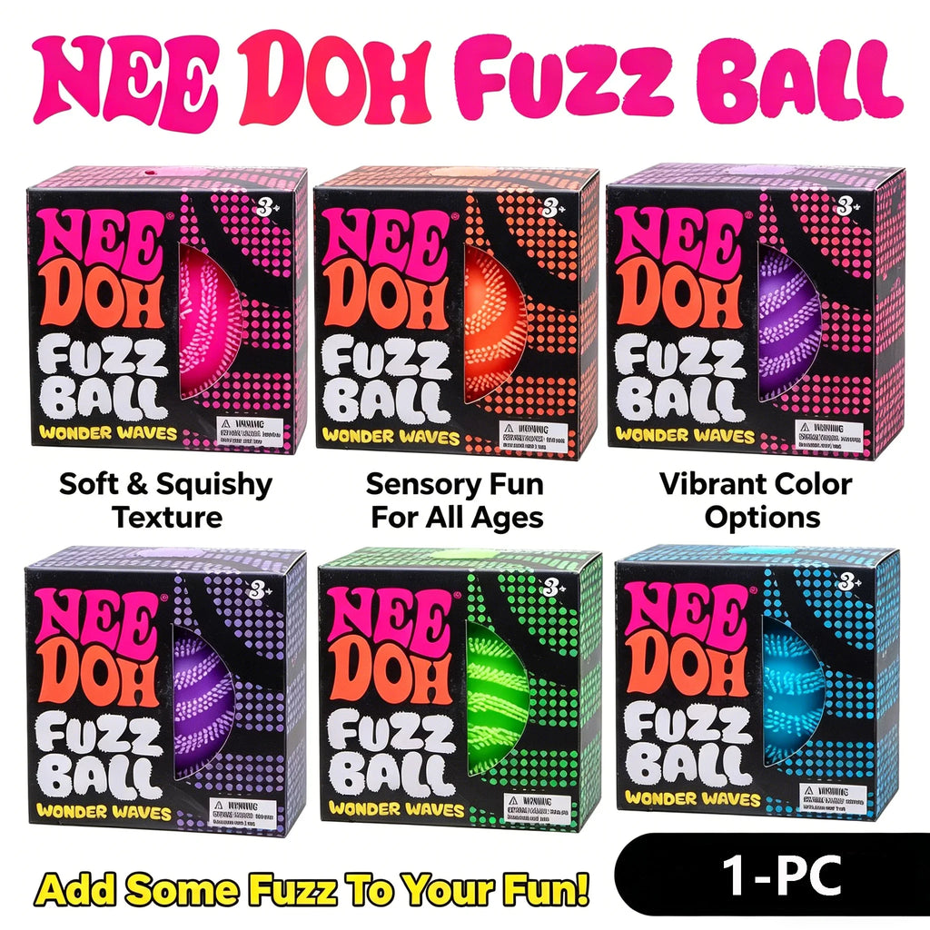 Nee Doh Fuzz Ball Blind Box Series Desktop Ornament Stress Relief Toys Suitable For People Under Pressure Fun Soft Stress Ball - Toys & Games from Linloft.