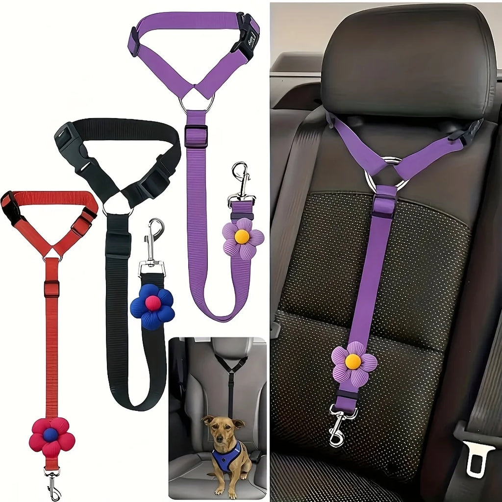 Dog Seat Belt for Vehicle Secure, Pet Car Tether Safety Leash for Dogs In Vehicles, Dog Seatbelt Tether, Christmas Gift - Pet Supplies from Linloft.