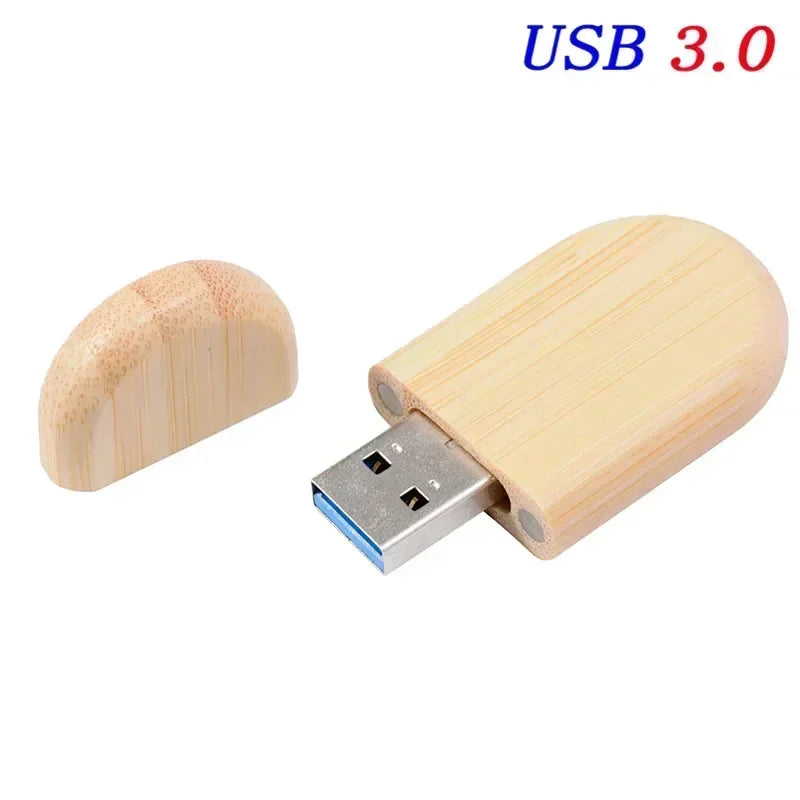 Wedding Gift USB 3.0 Stick 64GB Custom Logo Wooden Box Flash Drives 32GB Pendrive Free Sample U Disk 16GB 8GB 4GB Memory Stick - Electronics & Accessories from Linloft.
