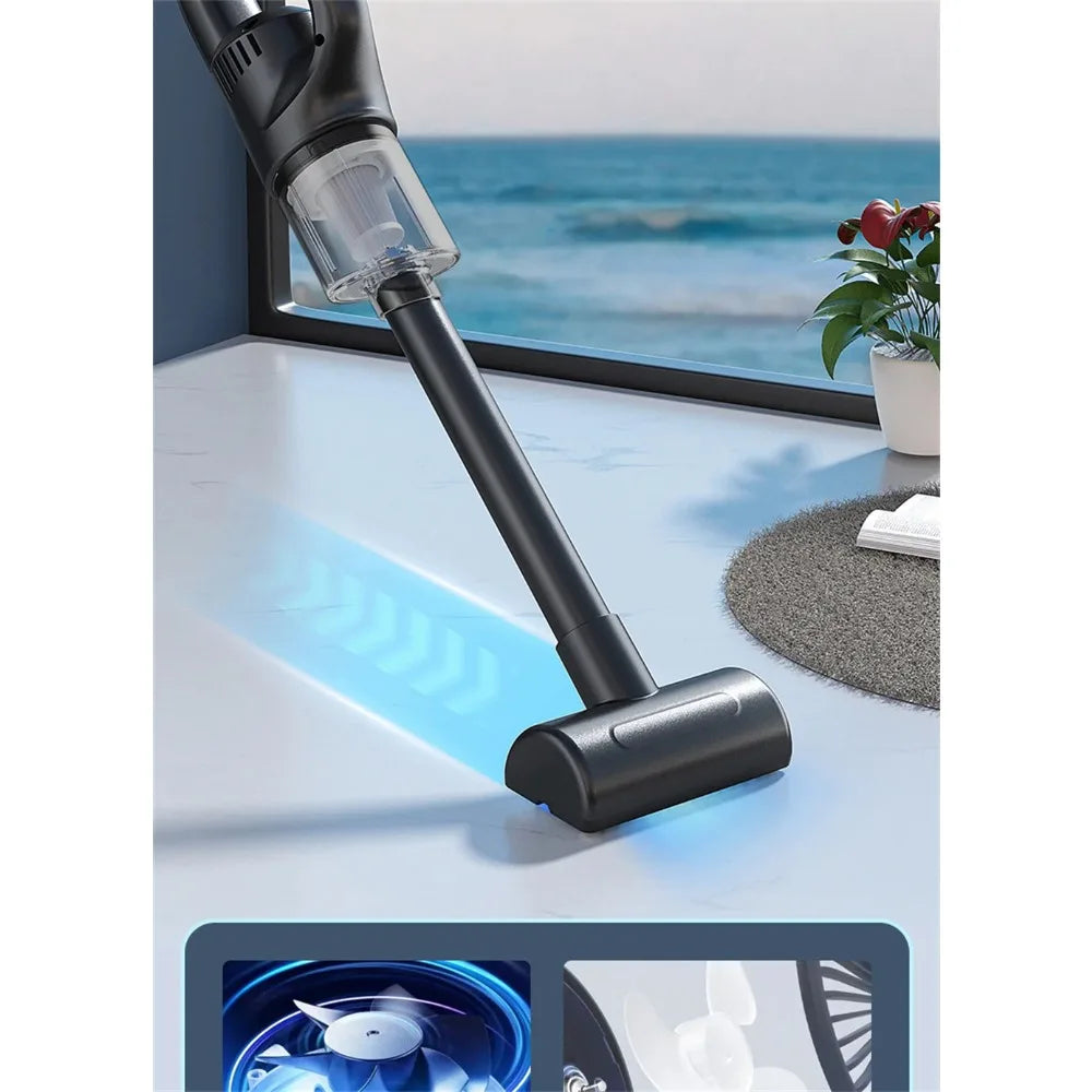 Wireless Handheld Vacuum Cleaner Cordless Chargeable 50000Pa Auto Vacuum for Home Car Pet Mini from Linloft.