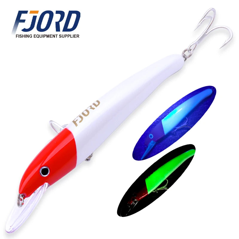 190mm Floating Trolling Minnow Lure - Fishing Tackle from Linloft.
