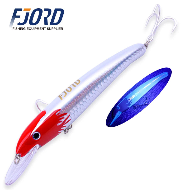 190mm Floating Trolling Minnow Lure - Fishing Tackle from Linloft.