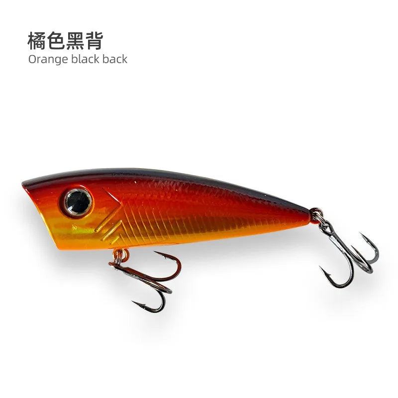 Topwater Popper Lure for Bass and Trout - Fishing Hooks from Linloft.
