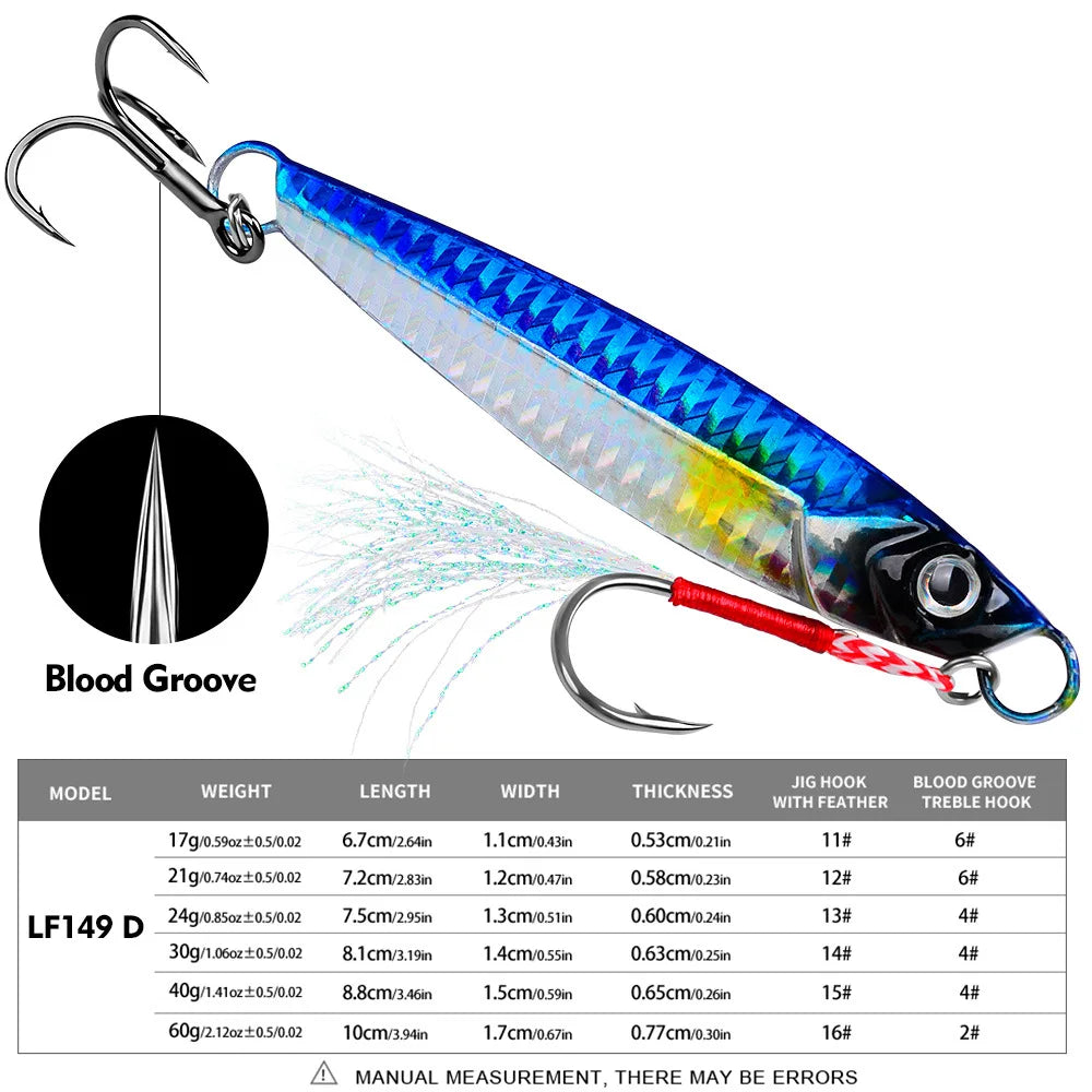 Metal Jig for Sea and Boat Fishing
