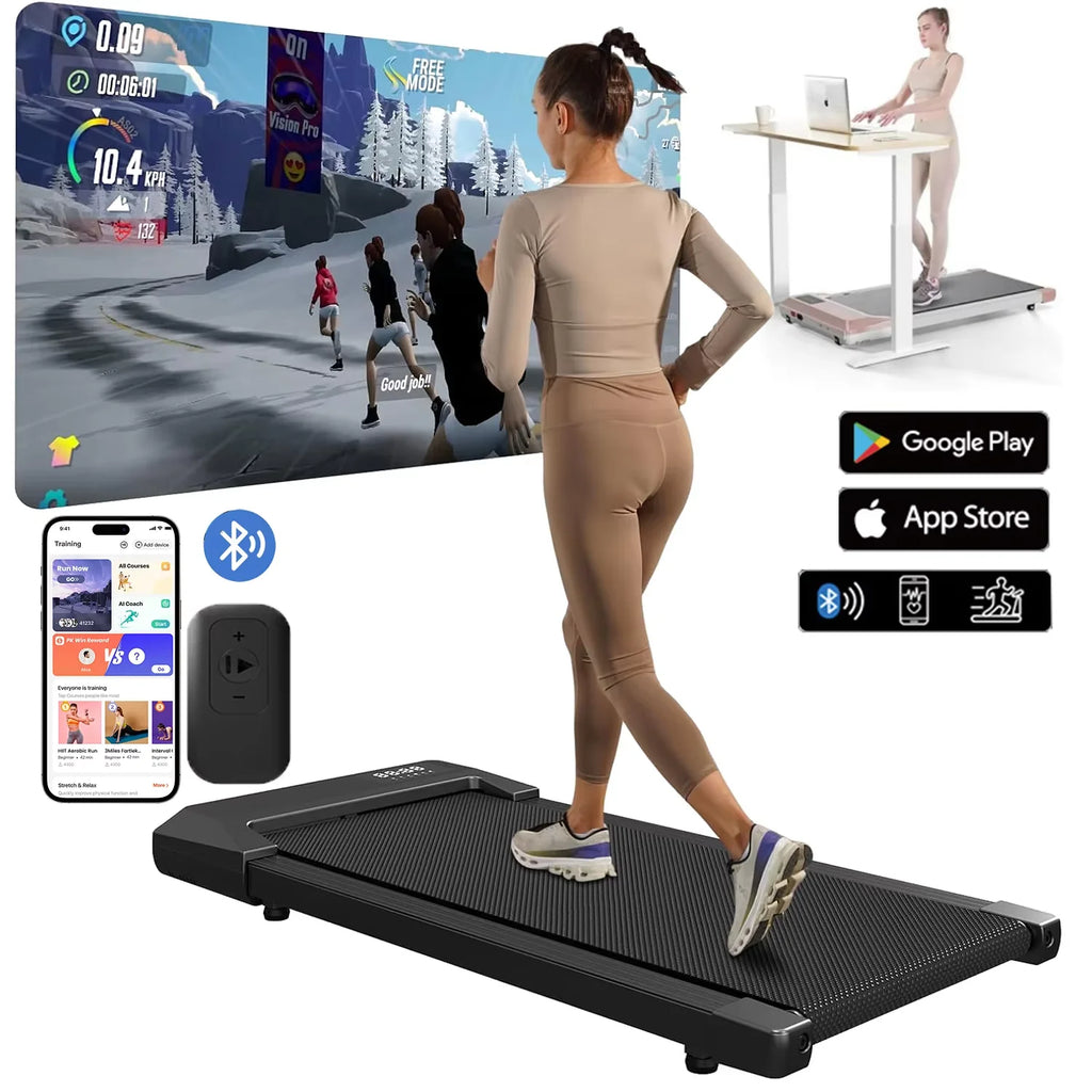 Home treadmill with LCD display
