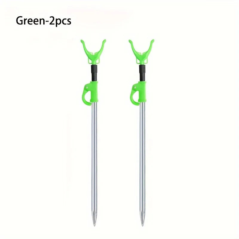 Telescopic Aluminum Rod Holders, 2-Pack - Fishing Tackle from Linloft.