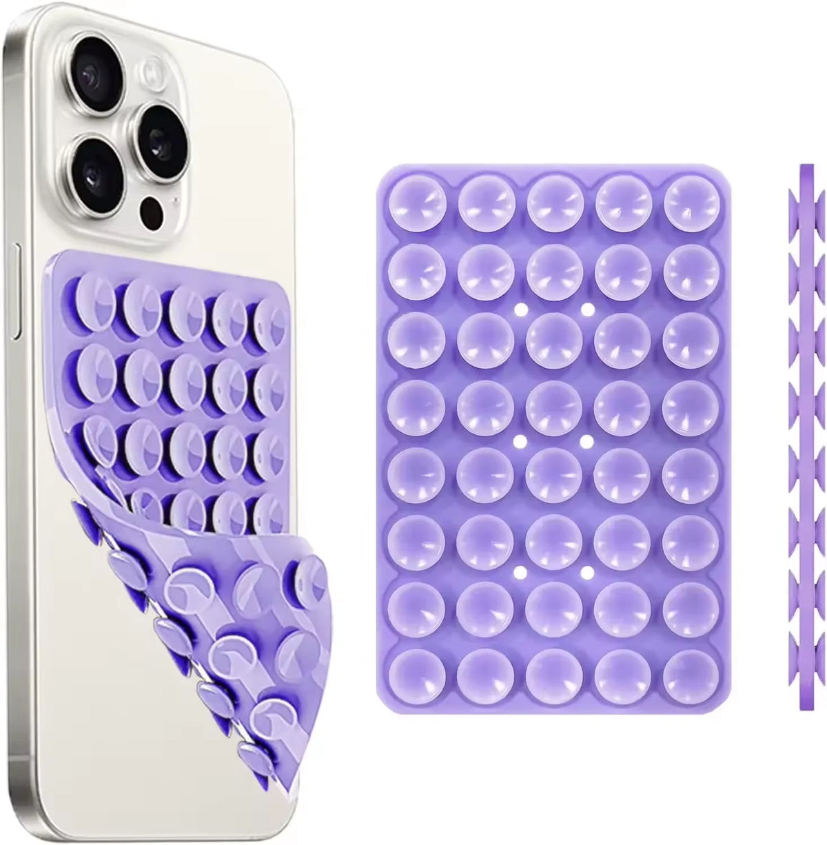 Double-Sided Silicone Suction Phone Holder - Electronics & Accessories from Linloft.