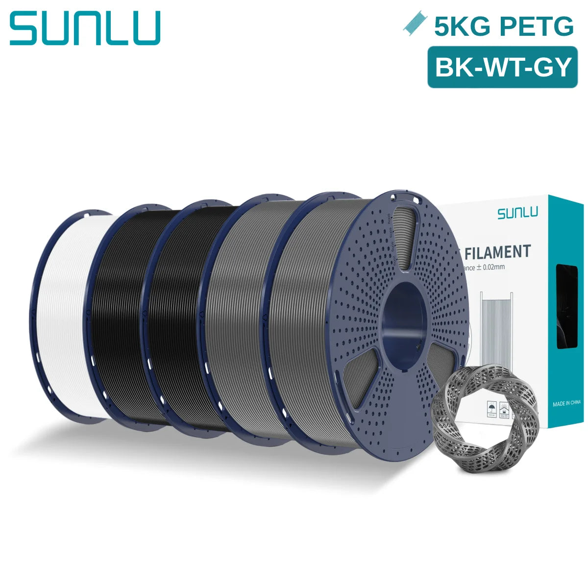 PETG 3D Printer Filament, 1.75mm 5kg - 3D Printing Accessories from Linloft.