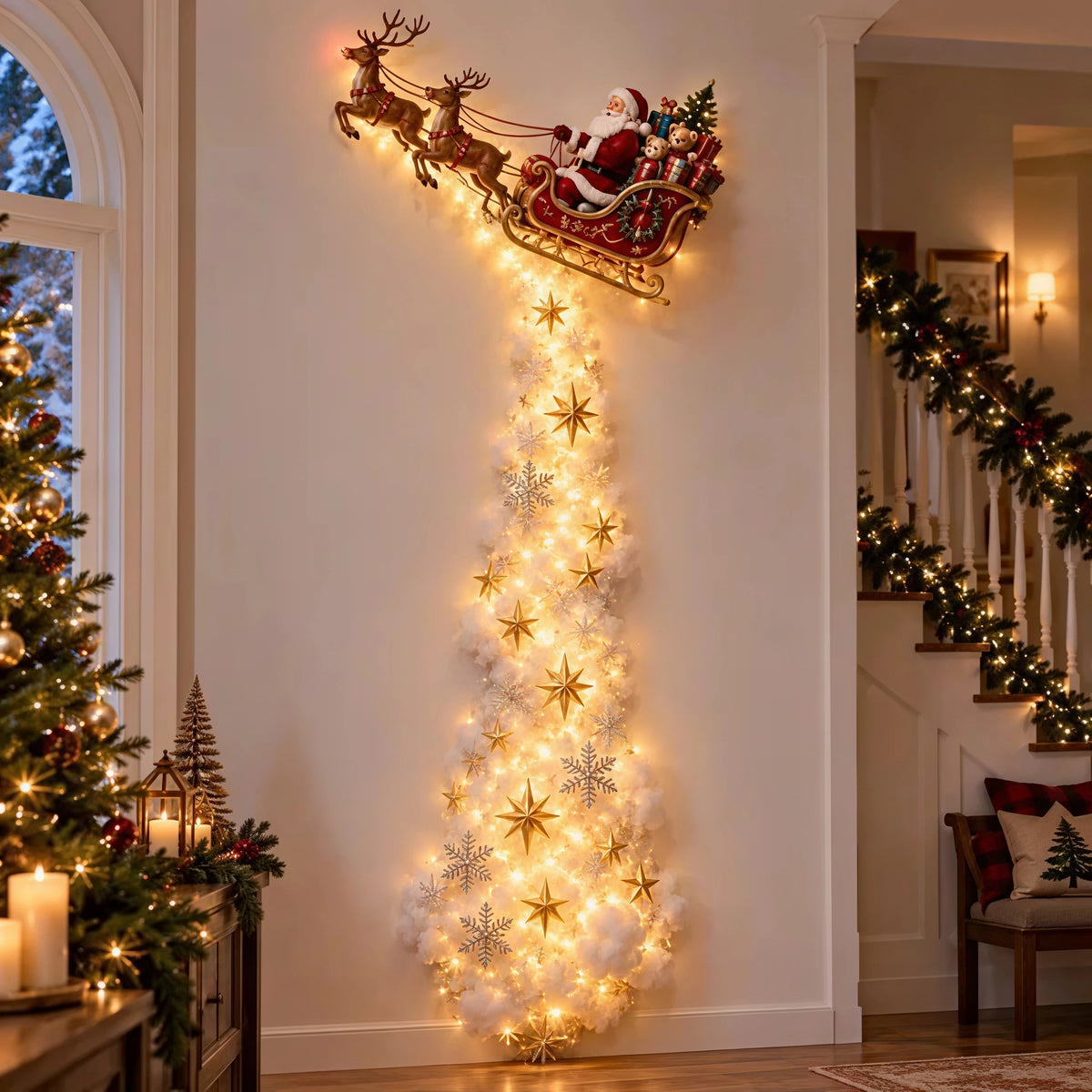 Christmas,Bethlehem Star of Faith,Lighted Nativity Wall Decor,Glowing Christmas Hanging Ornament,LED Light for Indoor Home Decor - Seasonal & Holiday from Linloft.