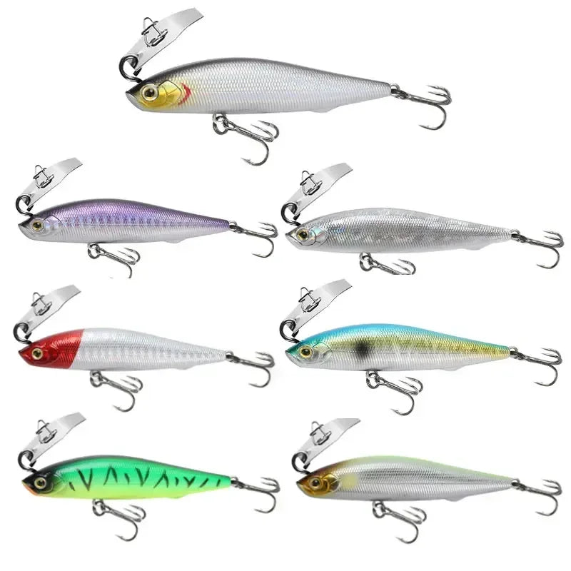 Sinking Pencil Spinner Fishing Lures Vibrate Wobbler Rap Chatterbait 10g 14g Metal Jig Buzzbait Carp Bass Trout Bait Pesca