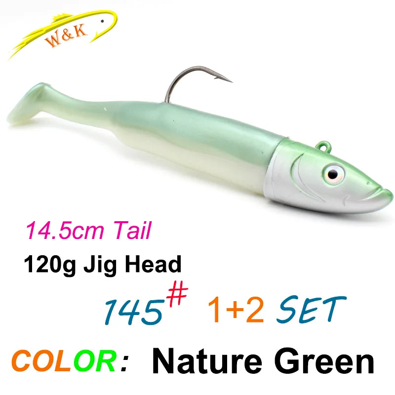 Paddle Tail Soft Bait Jig Kit, 120g - Fishing Tackle from Linloft.