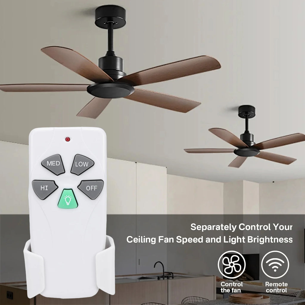 Ceiling Fan Remote Control Replacement for Harbor Breeze Light Dimmer 303.9MHz Easy to Set with Mount Holder