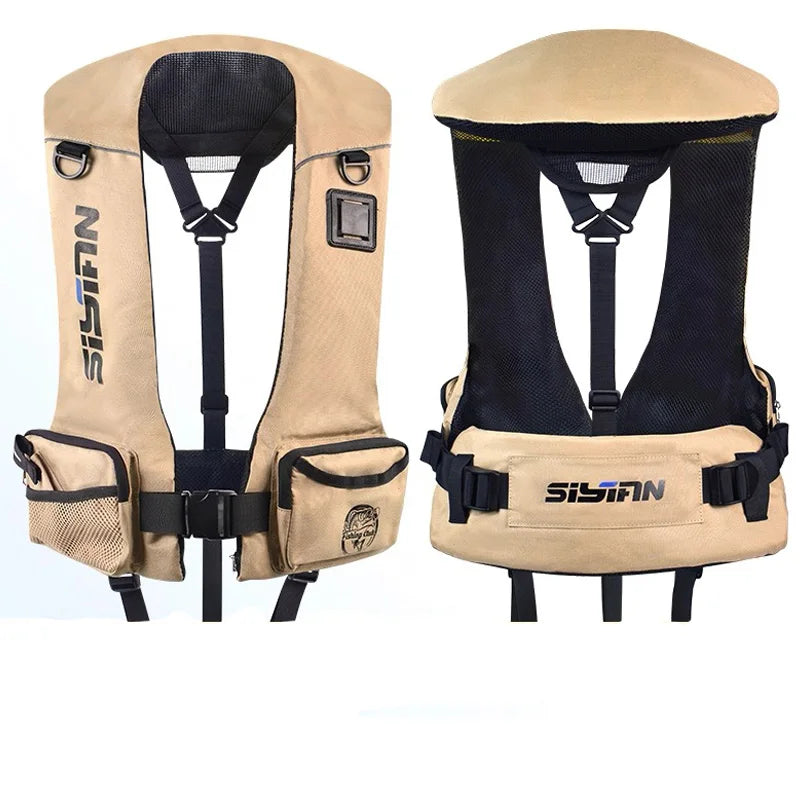 Adult Fishing Life Jacket Large Buoyancy Rock Luya Fishing Vest with Big Pocket Boat Vest Professional Sea Fishing Float Suit - Fishing Tackle from Linloft.