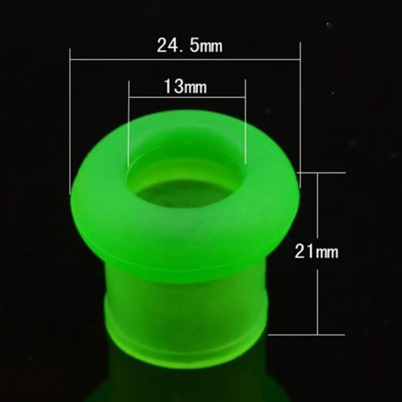 10Pcs High Elasticity Silicone Fishing Rods Stop Universal Size Multi-color Rod Clip Rubber Anti-skid Pole Sleeve O Shaped Ring