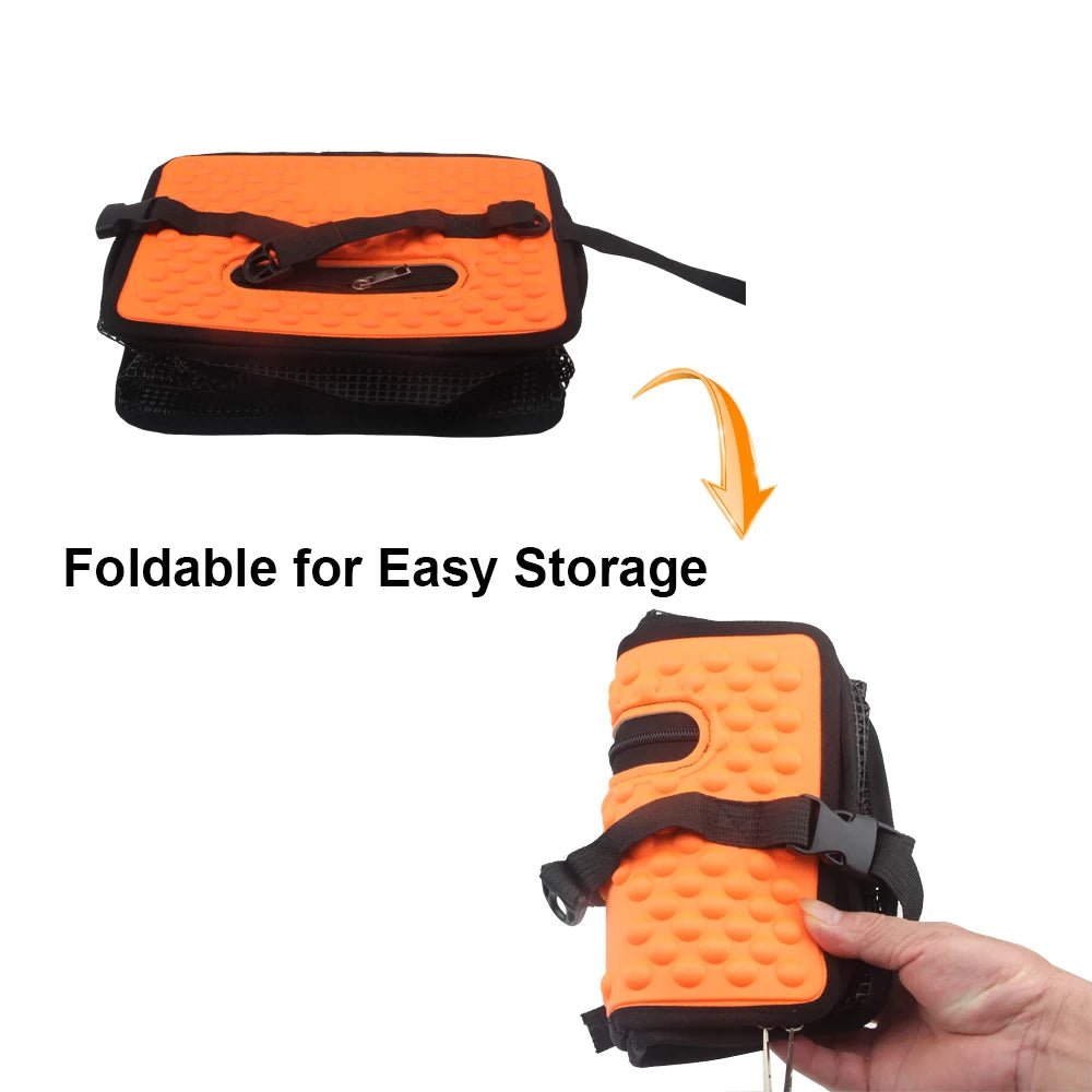 Collapsible Floating Fish and Bait Basket
